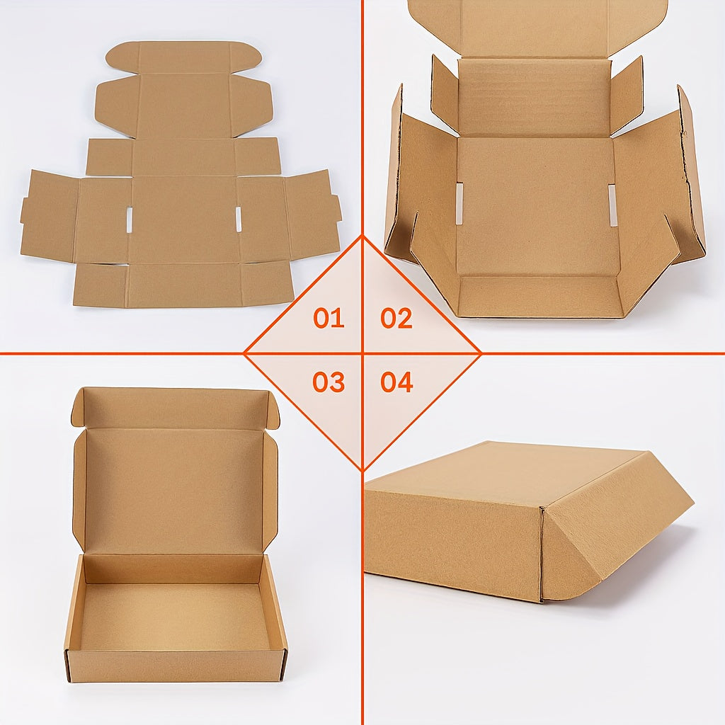 100pcs small corrugated mailing boxes, measuring 18x6x6in, suitable for paper packaging for commercial packaging