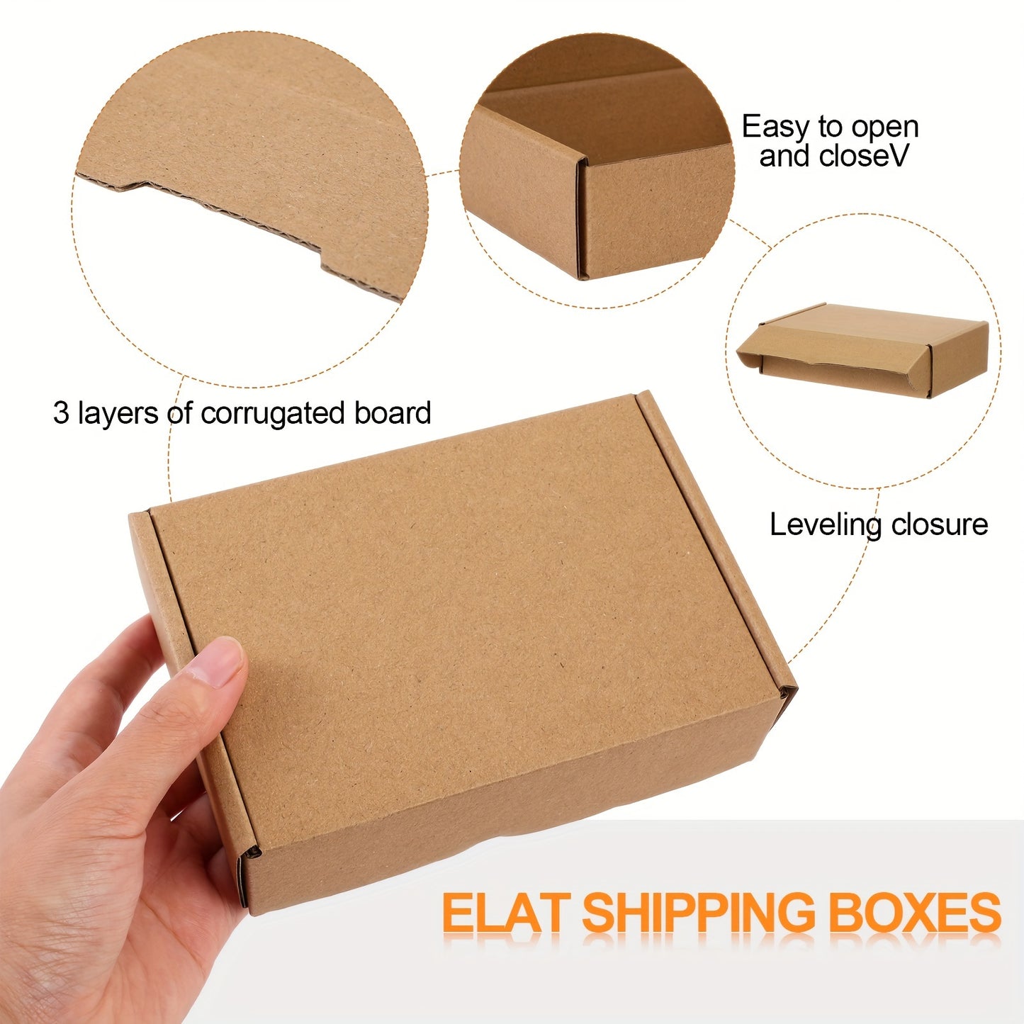 100pcs Shipping Boxes Cardboard Boxes Corrugated Cardboard Boxes Mailer Boxes Packaging Boxes For Mailing Small Business Present Easter Gift