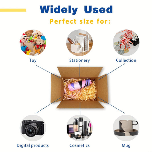 100pcs Corrugated Cardboard Mailer Shipping Boxes, 8x6x4 Inch Durable Brown Corrugated Box Mailers, for Small Business Packaging, Mailing, Literature, Craft, Festival Gift